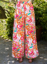 Floral Wide Leg Pants