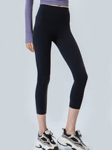 Wide Waistband Cropped Sports Leggings