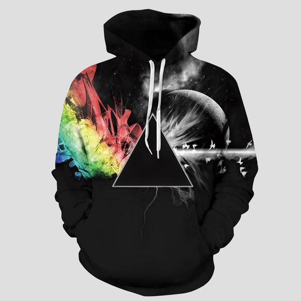 Full Size Printed Drawstring Hoodie with Pockets