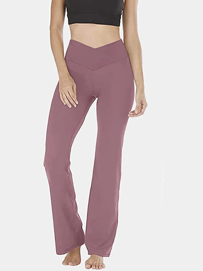 V-Waist Bootcut Long Pants