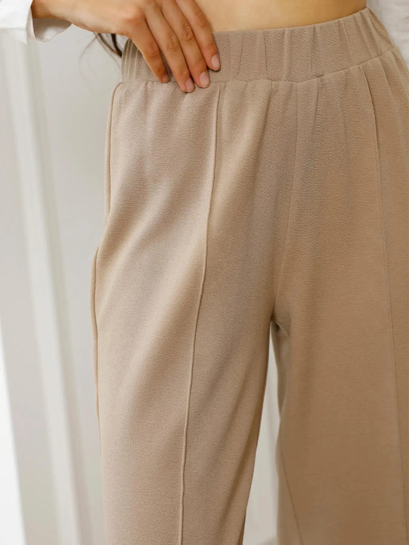 High Waist Straight Pants