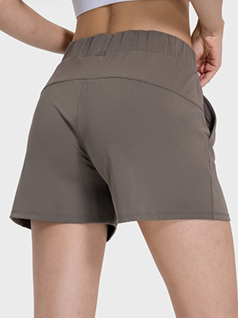 Elastic Waist Active Shorts