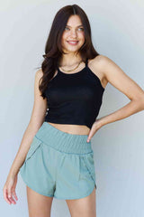 Ninexis Everyday Staple Soft Modal Short Strap Ribbed Tank Top in Black