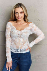 Ninexis Be Kind Off The Shoulder Lace Top