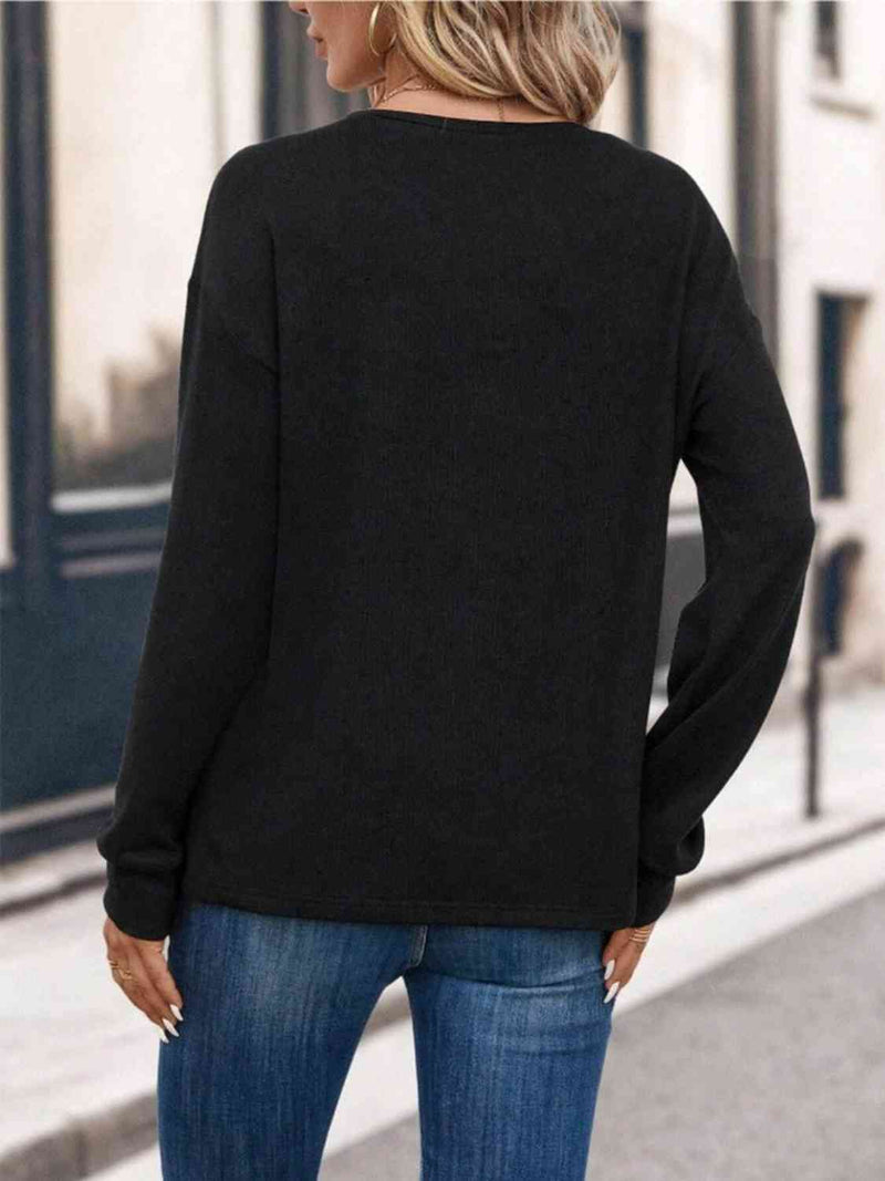 Round Neck Long Sleeve T-Shirt