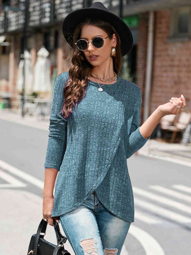 Round Neck Long Sleeve T-Shirt